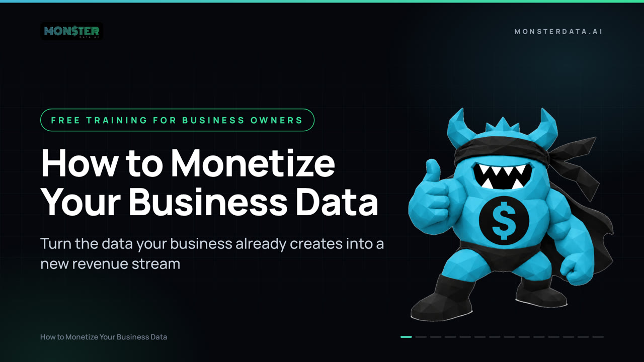 How to Monetize Your Business Data free training